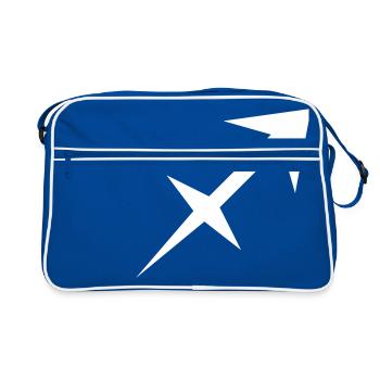 Sagittaire glyphes signes du zodiaque symbole - Sac Retro - bleu/blanc - Devant