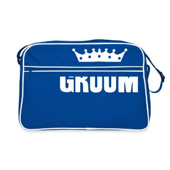 groom with crown - Sac Retro - bleu/blanc - Devant