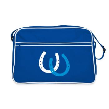 Pony Horse Riding Horseshoes Rider - Sac Retro - bleu/blanc - Devant