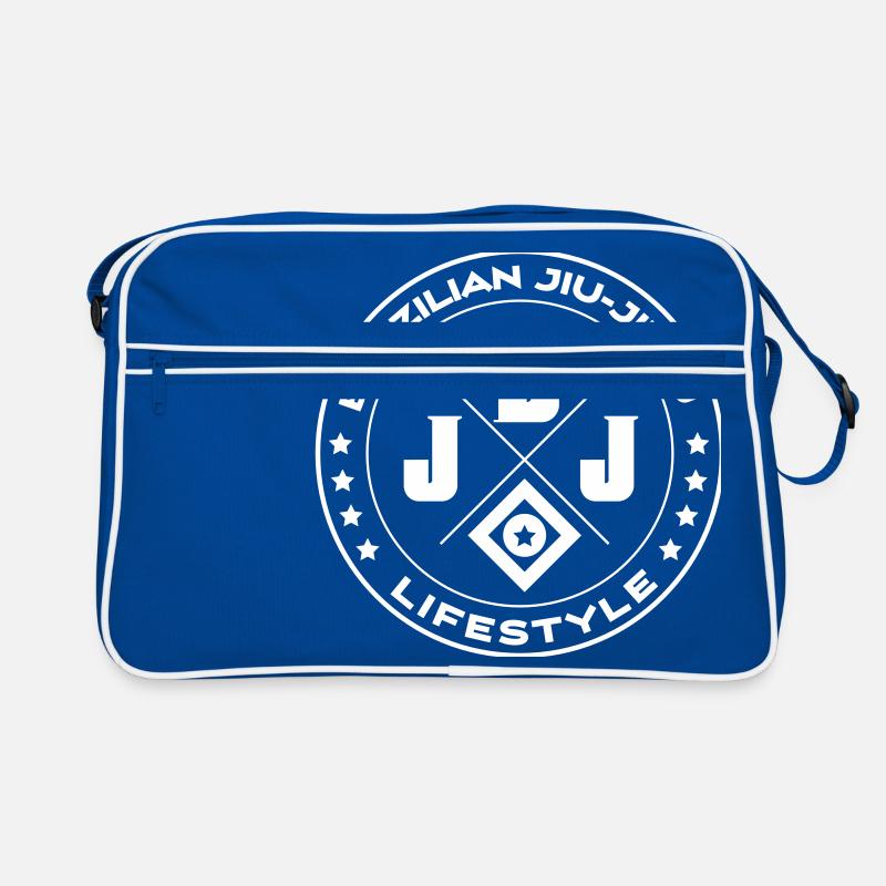 Jiu-jitsu brésilien - Sac Retro - bleu/blanc