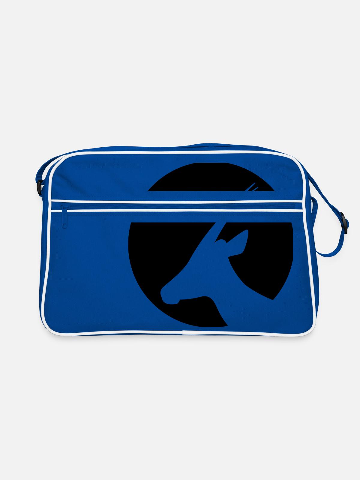 gazelle - Retro Bag - blue/white - Front