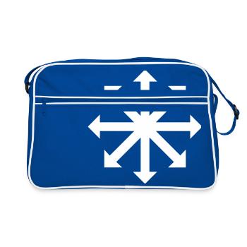 Chaos Symbole - Sac Retro - bleu/blanc - Devant