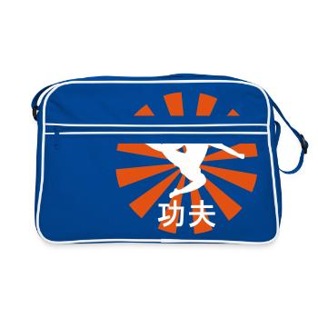 kung fu - Sac Retro - bleu/blanc - Devant