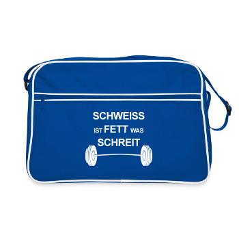 Remise en forme - Sac Retro - bleu/blanc - Devant