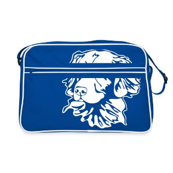 Nova Scotia Duck Tolling Retriever PORTRAIT - Retro Bag - blue/white - Front