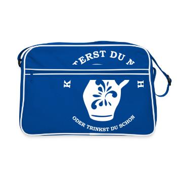 Kelterst you waiting for? - Bembel - Hessen - Retro Bag - blue/white - Front