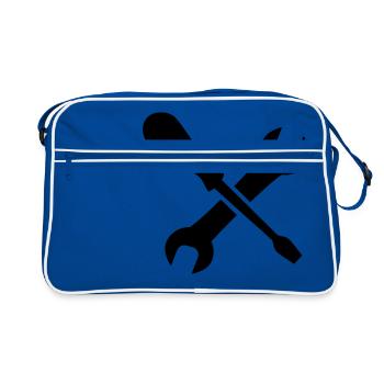 tools - Retro Bag - blue/white - Front
