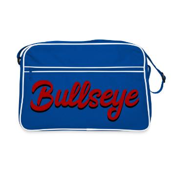 Darts, darts, darts, darts t-shirt, darts shirt - Retro Bag - blue/white - Front