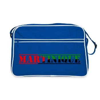 Martinique rouge vert noir - Sac Retro - bleu/blanc - Devant