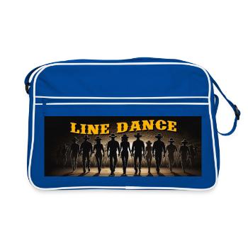 Danse en ligne danse de groupe - Sac Retro - bleu/blanc - Devant