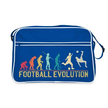 Football Evolution Timeline Design - Retro Bag - blue/white - Front