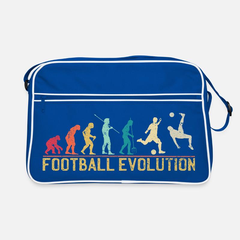 Design der Fußball-Evolution Retro Tasche