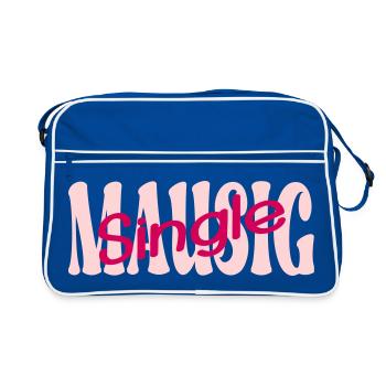Petite amie souris célibataire - Sac Retro - bleu/blanc - Devant