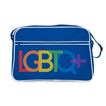 Mois de la fierté - LGBTQ+ - Sac Retro - bleu/blanc - Devant