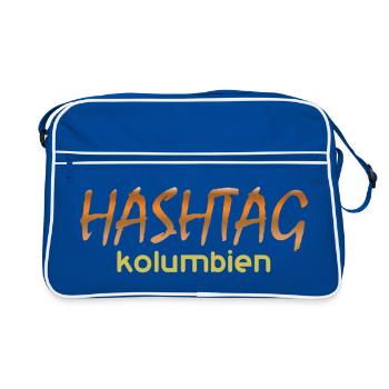 Gift for colombia - Retro Bag - blue/white - Front