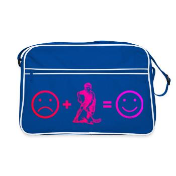 A motif only for floorball - Retro Bag - blue/white - Front