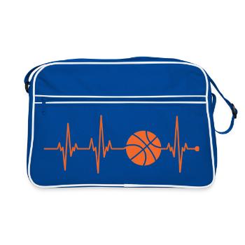 Beat Line Basketball Pulse - Retro Bag - blue/white - Front