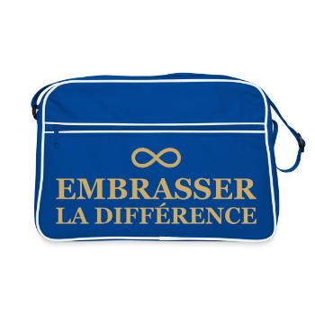 Infini Amour Embrasser la Différence - Sac Retro - bleu/blanc - Devant