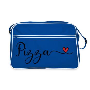 Cœur de Pizza - Sac Retro - bleu/blanc - Devant