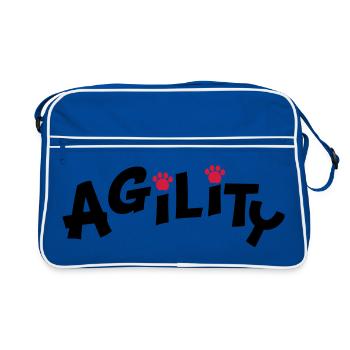 agility - Retro Bag - blue/white - Front