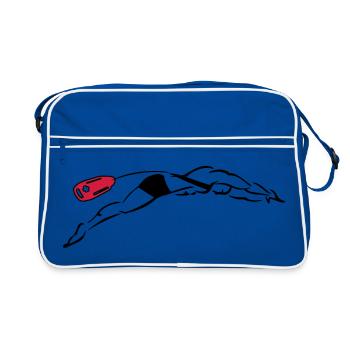 lifeguard plunge - Sac Retro - bleu/blanc - Devant