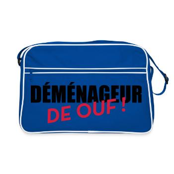 Mover Frachtführer Déménageur Déménagement - Retro Bag - blue/white - Front