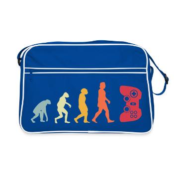 Gamer Jeu Vidéo Blueberry Vintage Gaming - Sac Retro - bleu/blanc - Devant