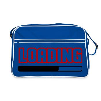 Chargement - Sac Retro - bleu/blanc - Devant