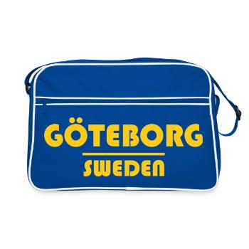 Goteborg originaires de Göteborg - Sac Retro - bleu/blanc - Devant