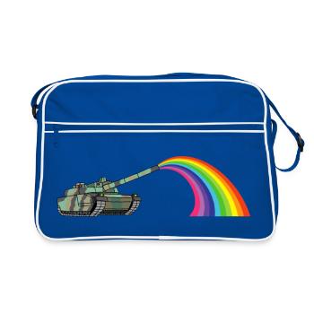 Rainbow tank - Retro Bag - blue/white - Front