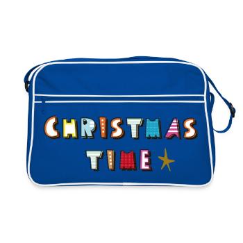 Période de Noël - Sac Retro - bleu/blanc - Devant