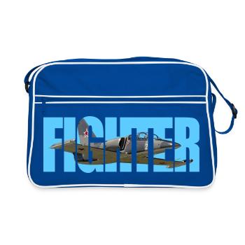 Fighter L-39 Albatros - Retro Tasche - Blau/Weiß - Vorne