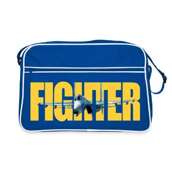 Fighter Su-27 - Retro Bag - blue/white - Front