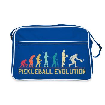 Pickleball Evolution Progression Design - Retro Bag - blue/white - Front