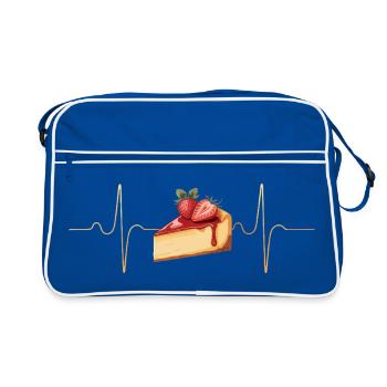Kuchen - Retro Tasche - Blau/Weiß - Vorne