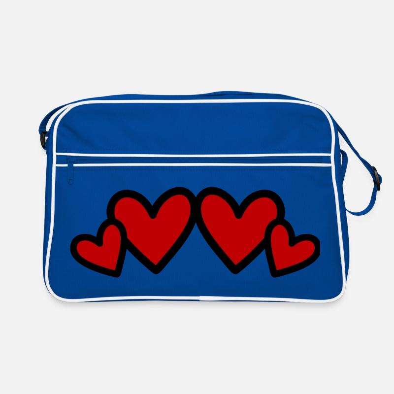 Herzen Symbol Liebe Retro Tasche