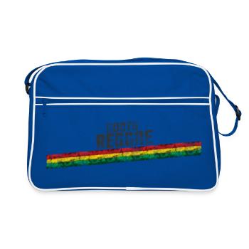 Roots Reggae Gradient Design - Retro Bag - blue/white - Front