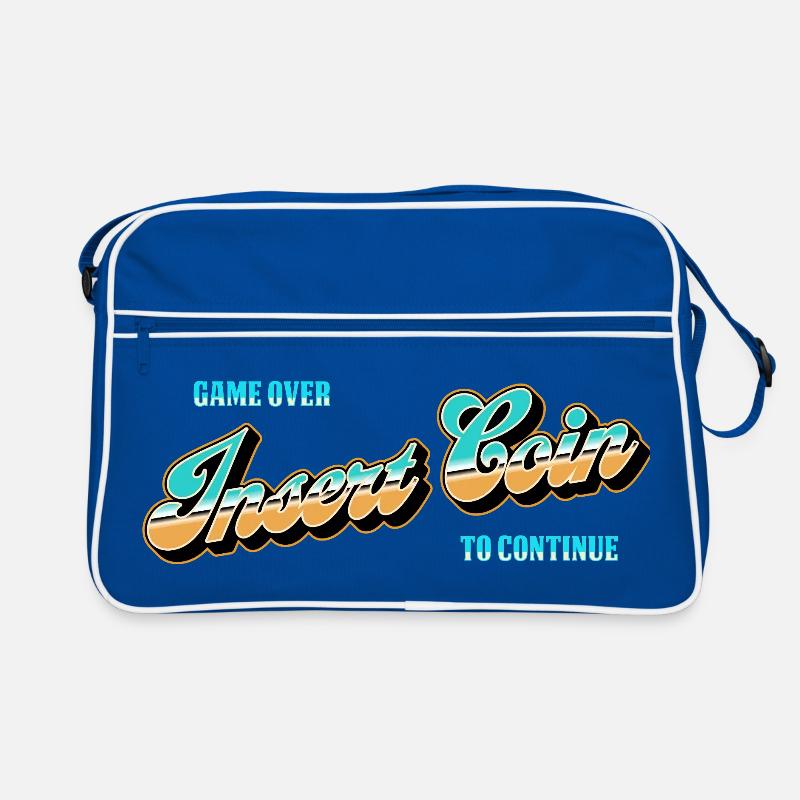 Insert Coin Arcade Nostalgie Retro Tasche