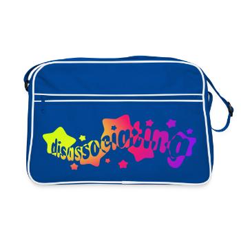 Disassociating in Rainbow Stars (gradient) - Retro Bag - blue/white - Front