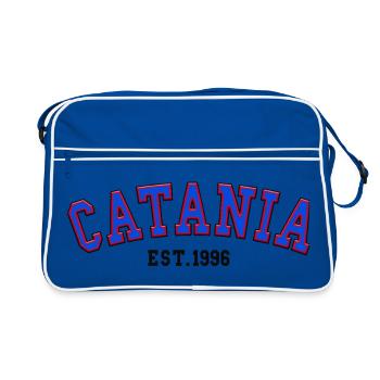 Catane Fondée en 1996 - Sac Retro - bleu/blanc - Devant