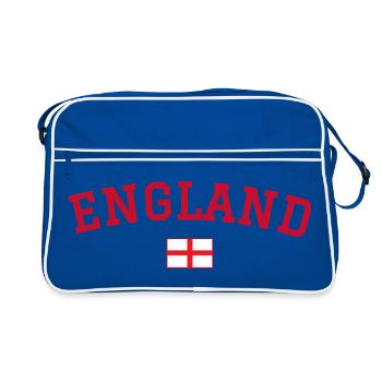 England Flag Design Red - Retro Bag - blue/white - Front