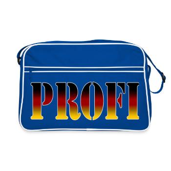Professionnel noir or rouge - Sac Retro - bleu/blanc - Devant