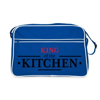 King of the Kitchen - Retro Bag - blue/white - Front