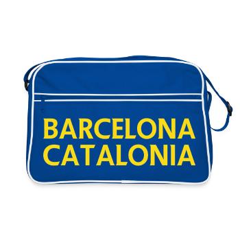Lyrique Barcelone – Catalogne - Sac Retro - bleu/blanc - Devant