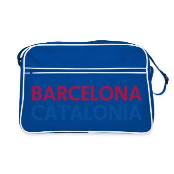 Lyrique Barcelone – Catalogne - Sac Retro - bleu/blanc - Devant