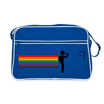 Rainbow Darter – Throw with Pride - Retro Bag - blue/white - Front