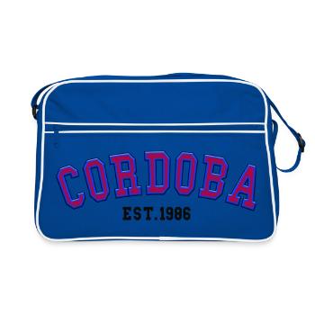 Cordoue Fondée en 1986 - Sac Retro - bleu/blanc - Devant