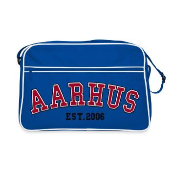 Aarhus Fondé en 2006 - Sac Retro - bleu/blanc - Devant