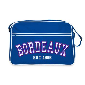 Bordeaux Est. 1996 - Retro Bag - blue/white - Front