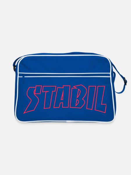STABIL - SKATE OUTLINE - Retro Tasche - Blau/Weiß
